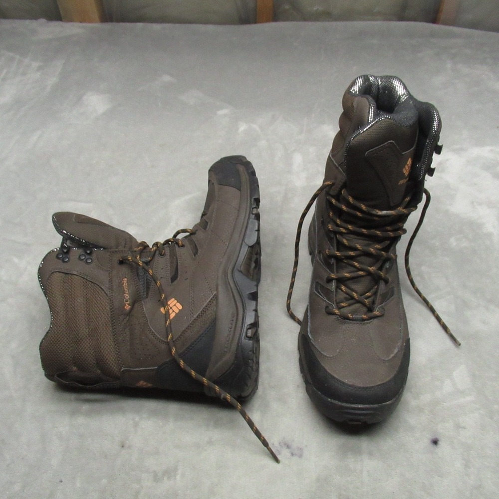Columbia Mens 13 Hiking Boots Brown Gunnison Plus‎ Leather Omni Heat Waterproof
